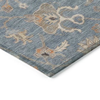 Clara Blue Washable Indoor - Outdoor Rug - LOOMLAN - LOOMLAN Rugs - Outdoor Rugs