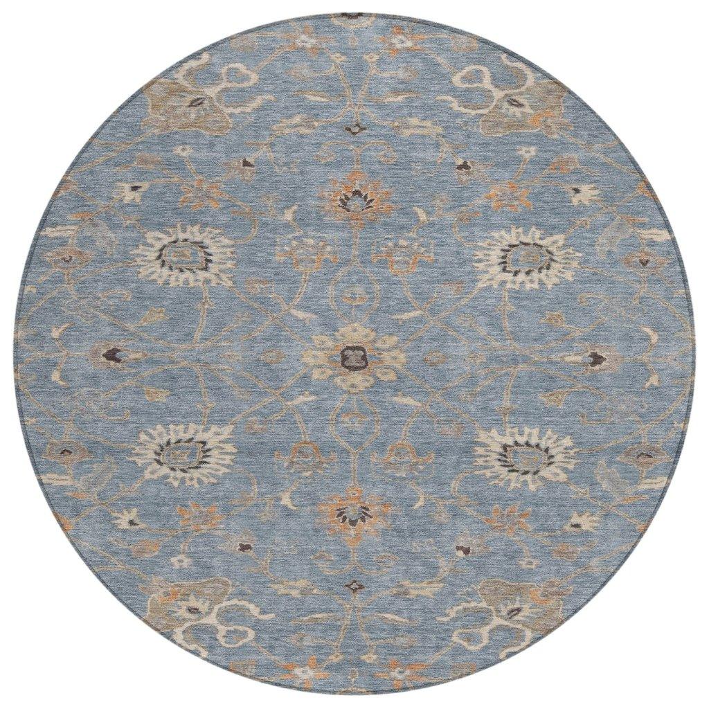 Clara Blue Washable Indoor - Outdoor Rug - LOOMLAN - LOOMLAN Rugs - Outdoor Rugs