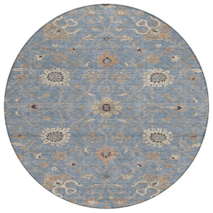 Clara Blue Washable Indoor - Outdoor Rug - LOOMLAN - LOOMLAN Rugs - Outdoor Rugs