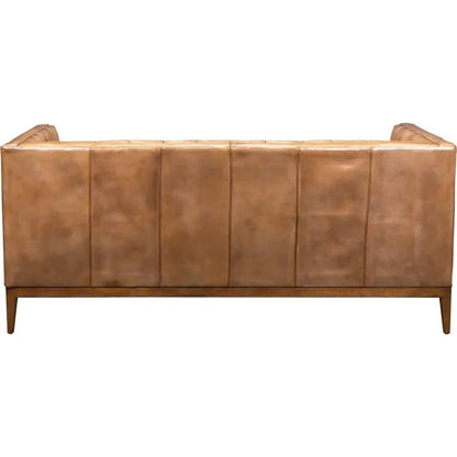 Clara Comfort Design Leather Loveseat - LOOMLAN - Olivia + Quinn - Sofas & Loveseats