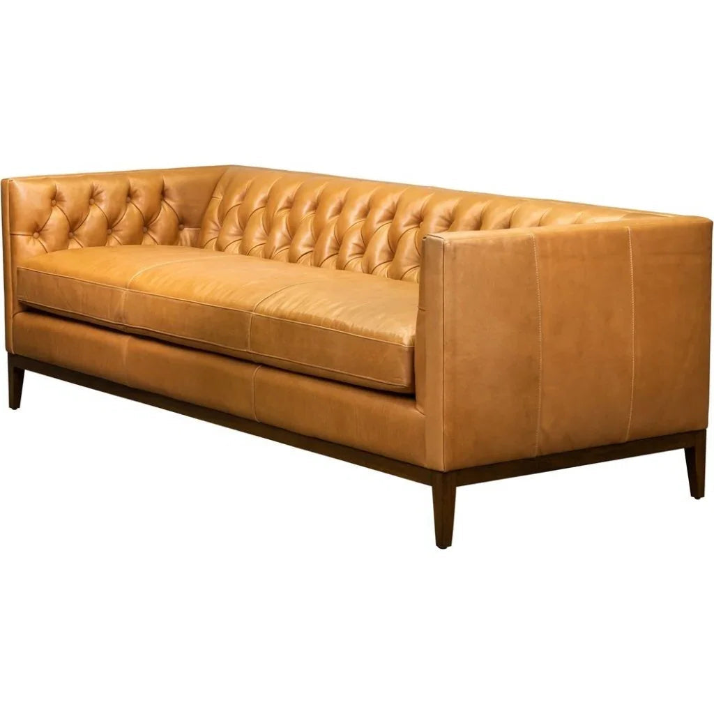 Clara Elegant Style Leather Sofa - LOOMLAN - Olivia + Quinn - Sofas & Loveseats