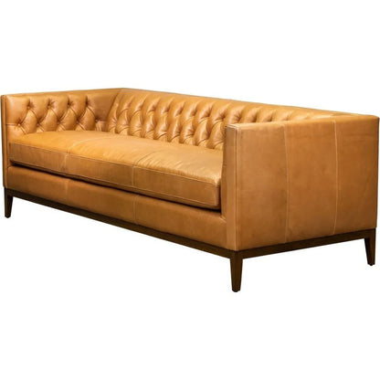 Clara Elegant Style Leather Sofa - LOOMLAN - Olivia + Quinn - Sofas & Loveseats