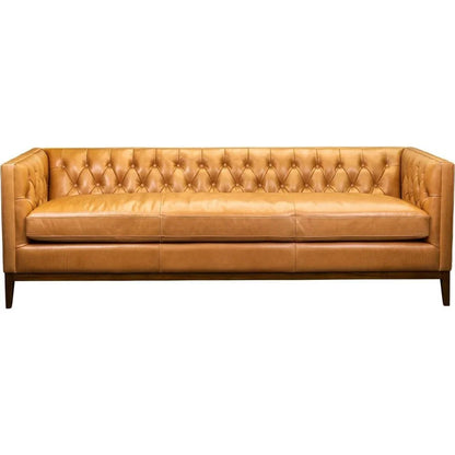 Clara Elegant Style Leather Sofa - LOOMLAN - Olivia + Quinn - Sofas & Loveseats