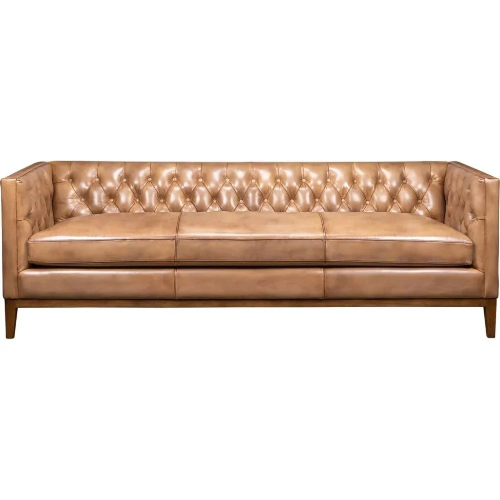 Clara Elegant Style Leather Sofa - LOOMLAN - Olivia + Quinn - Sofas & Loveseats