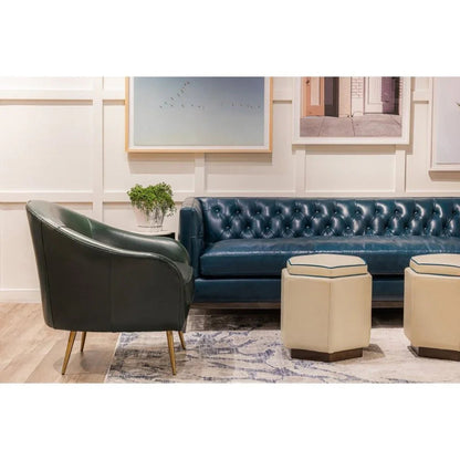 Clara Elegant Style Leather Sofa - LOOMLAN - Olivia + Quinn - Sofas & Loveseats