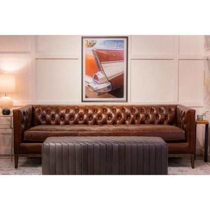 Clara Elegant Style Leather Sofa - LOOMLAN - Olivia + Quinn - Sofas & Loveseats