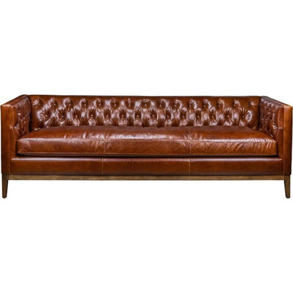 Clara Elegant Style Leather Sofa - LOOMLAN - Olivia + Quinn - Sofas & Loveseats