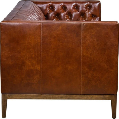 Clara Elegant Style Leather Sofa - LOOMLAN - Olivia + Quinn - Sofas & Loveseats
