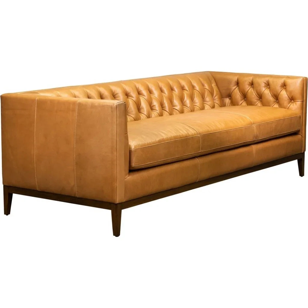 Clara Elegant Style Leather Sofa - LOOMLAN - Olivia + Quinn - Sofas & Loveseats