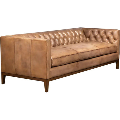 Clara Elegant Style Leather Sofa - LOOMLAN - Olivia + Quinn - Sofas & Loveseats