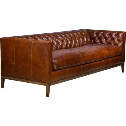 Clara Elegant Style Leather Sofa - LOOMLAN - Olivia + Quinn - Sofas & Loveseats