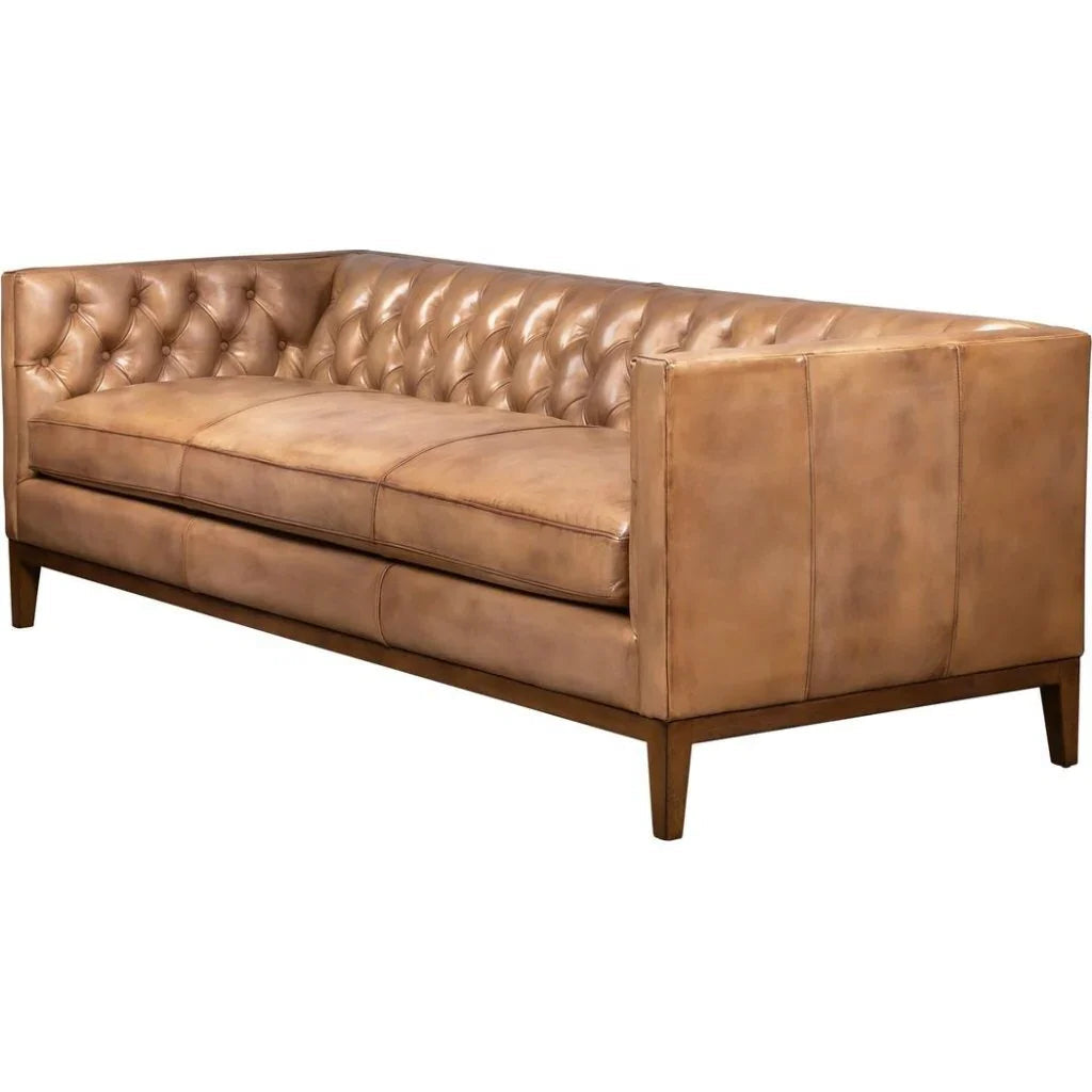 Clara Elegant Style Leather Sofa - LOOMLAN - Olivia + Quinn - Sofas & Loveseats