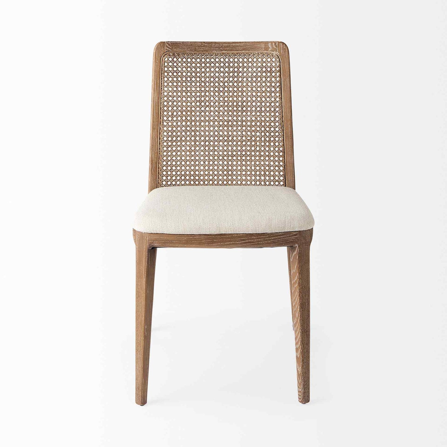 Clara Fabric Seat Armless Dining Chair 2PC