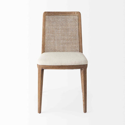 Clara Fabric Seat Armless Dining Chair 2PC