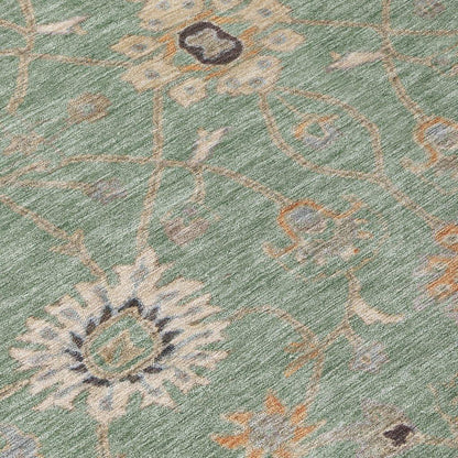 Clara Green Washable Indoor - Outdoor Rug - LOOMLAN - LOOMLAN Rugs - Outdoor Rugs