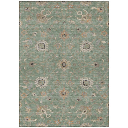 Clara Green Washable Indoor - Outdoor Rug - LOOMLAN - LOOMLAN Rugs - Outdoor Rugs