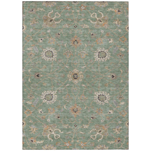 Clara Green Washable Indoor - Outdoor Rug - LOOMLAN - LOOMLAN Rugs - Outdoor Rugs
