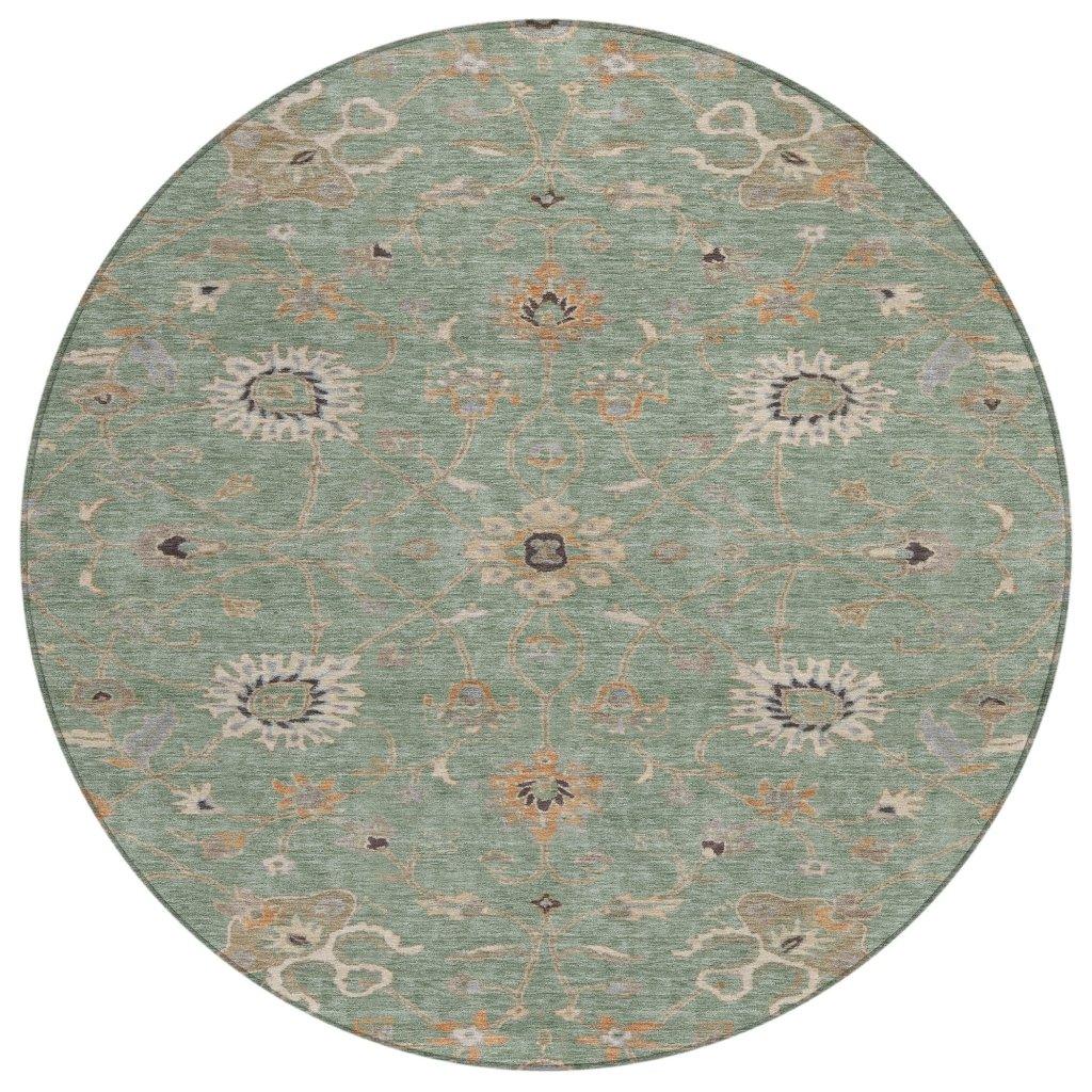 Clara Green Washable Indoor - Outdoor Rug - LOOMLAN - LOOMLAN Rugs - Outdoor Rugs