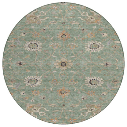 Clara Green Washable Indoor - Outdoor Rug - LOOMLAN - LOOMLAN Rugs - Outdoor Rugs