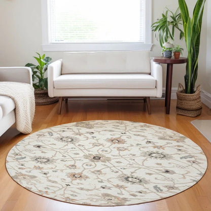 Clara Ivory Washable Indoor - Outdoor Rug - LOOMLAN - LOOMLAN Rugs - Outdoor Rugs