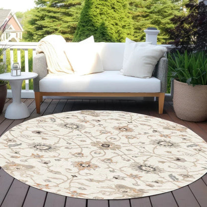 Clara Ivory Washable Indoor - Outdoor Rug - LOOMLAN - LOOMLAN Rugs - Outdoor Rugs