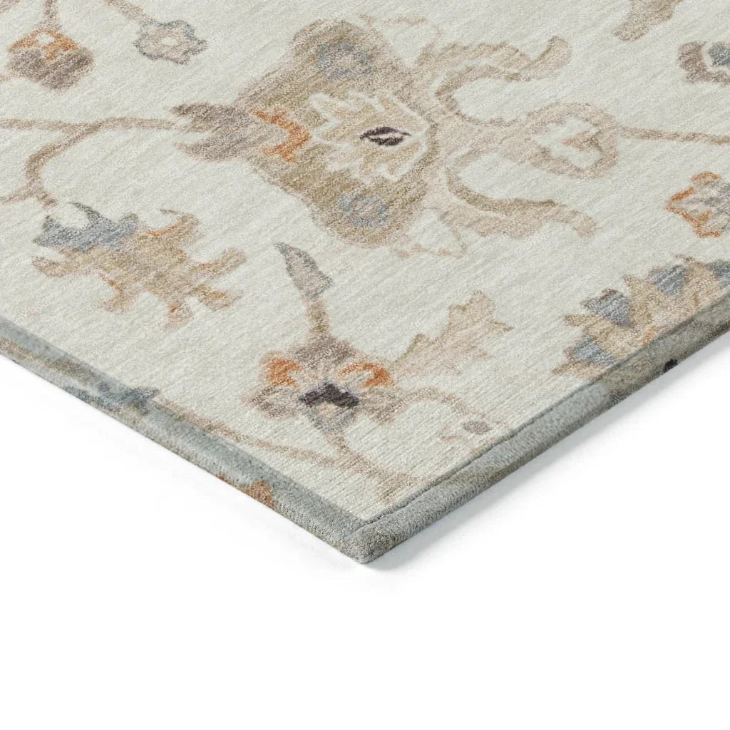 Clara Ivory Washable Indoor - Outdoor Rug - LOOMLAN - LOOMLAN Rugs - Outdoor Rugs