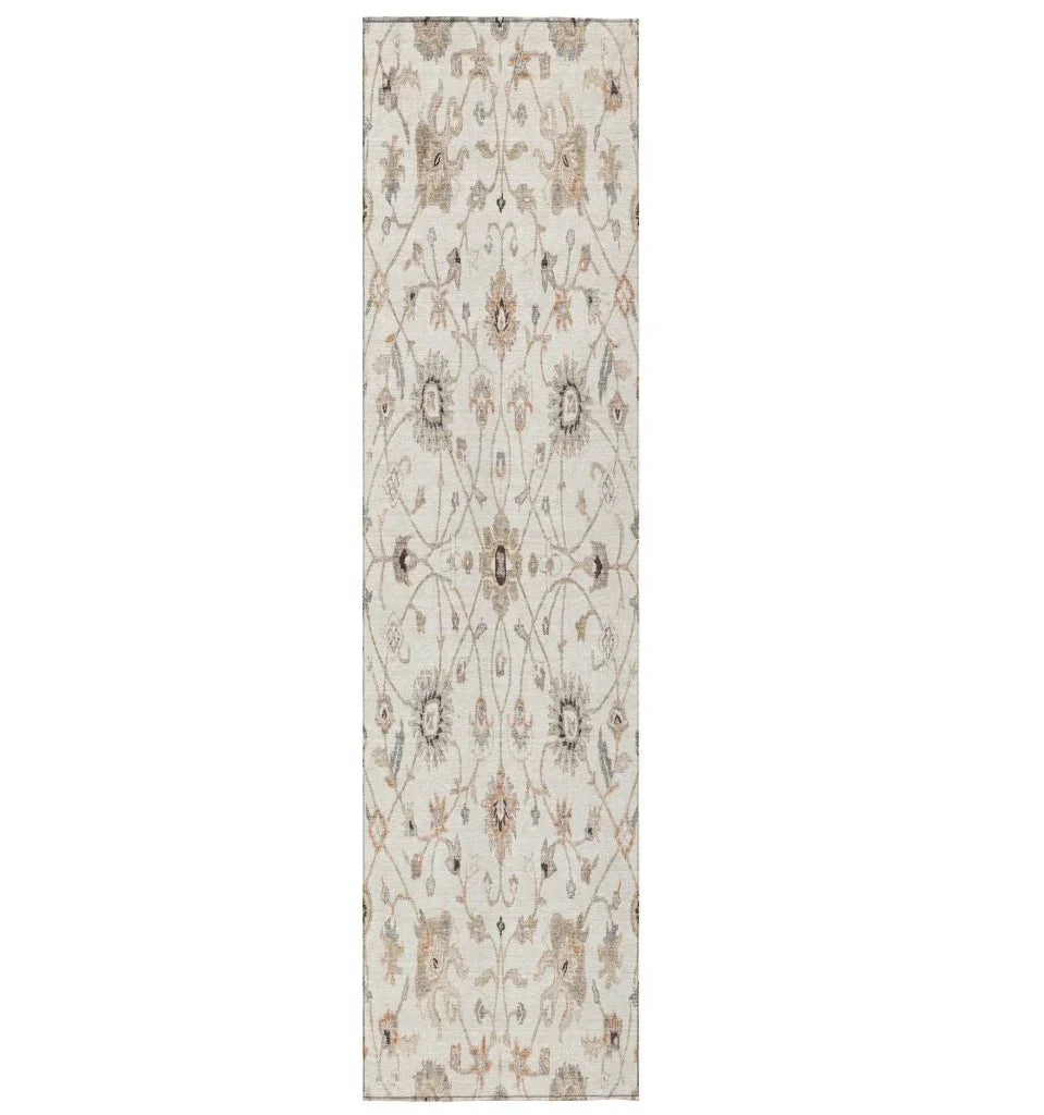 Clara Ivory Washable Indoor - Outdoor Rug - LOOMLAN - LOOMLAN Rugs - Outdoor Rugs