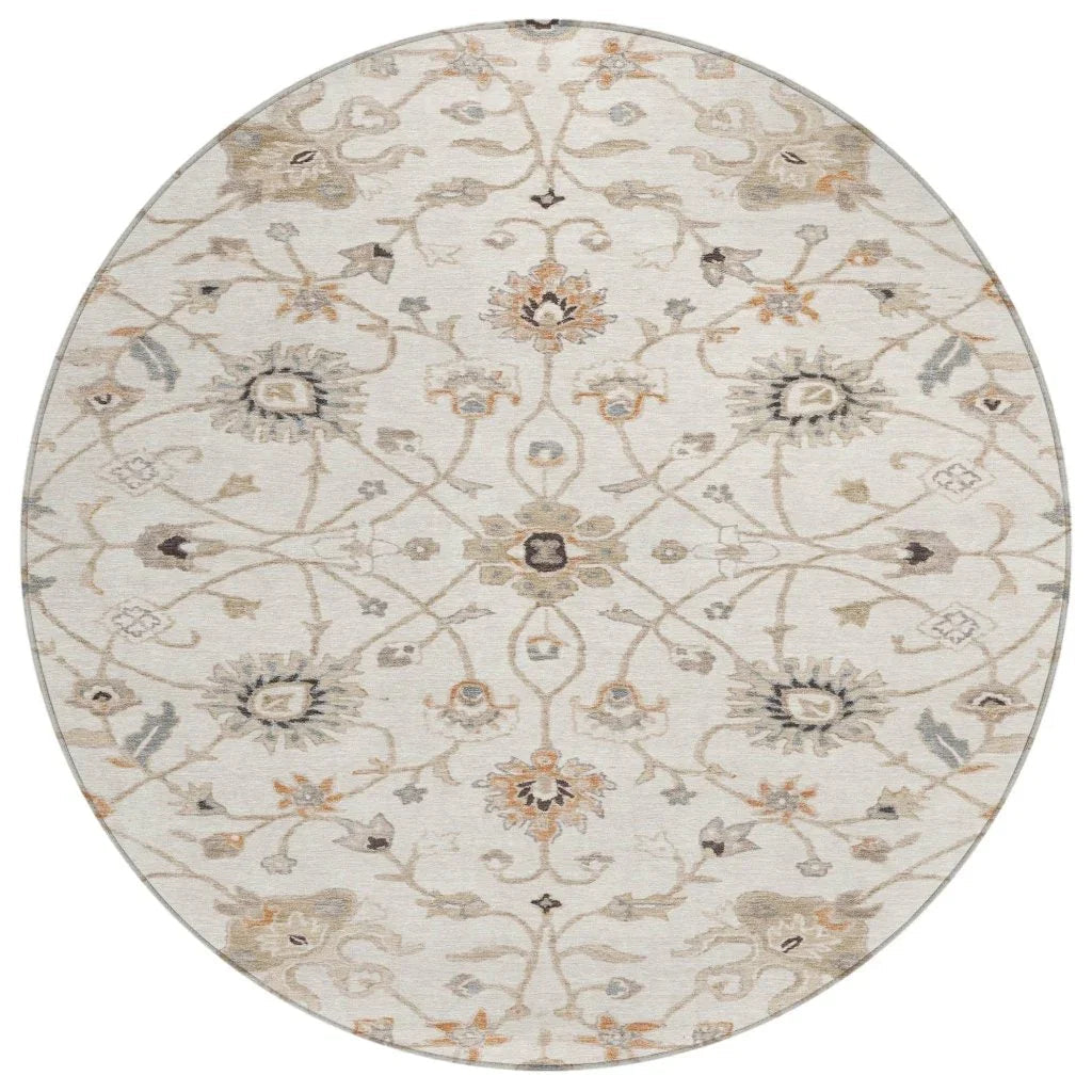 Clara Ivory Washable Indoor - Outdoor Rug - LOOMLAN - LOOMLAN Rugs - Outdoor Rugs