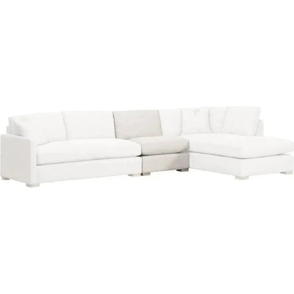 Clara Modular 1-Seat Chair Performance Feather Fill-Modular Components-Essentials For Living-LOOMLAN