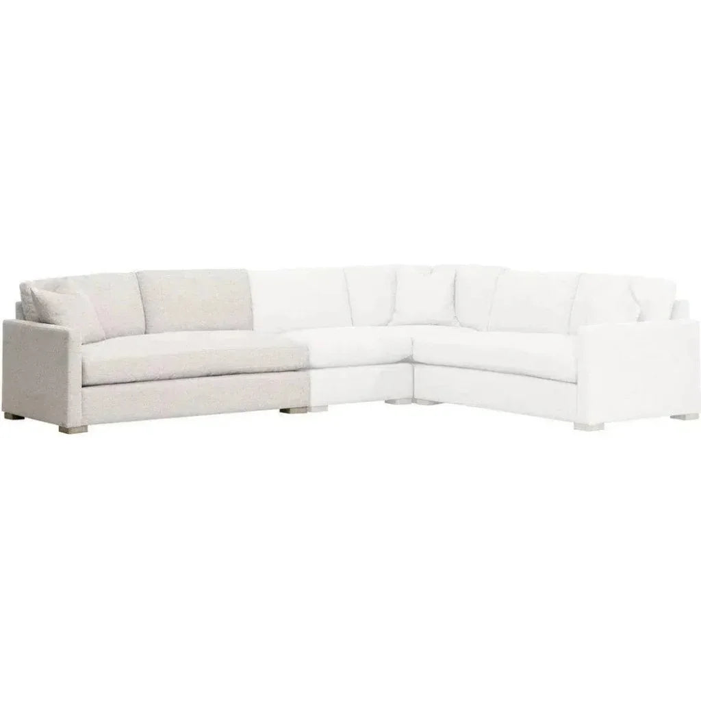 Clara Modular 2-Seat Left Slim Arm Sofa-Modular Components-Essentials For Living-LOOMLAN