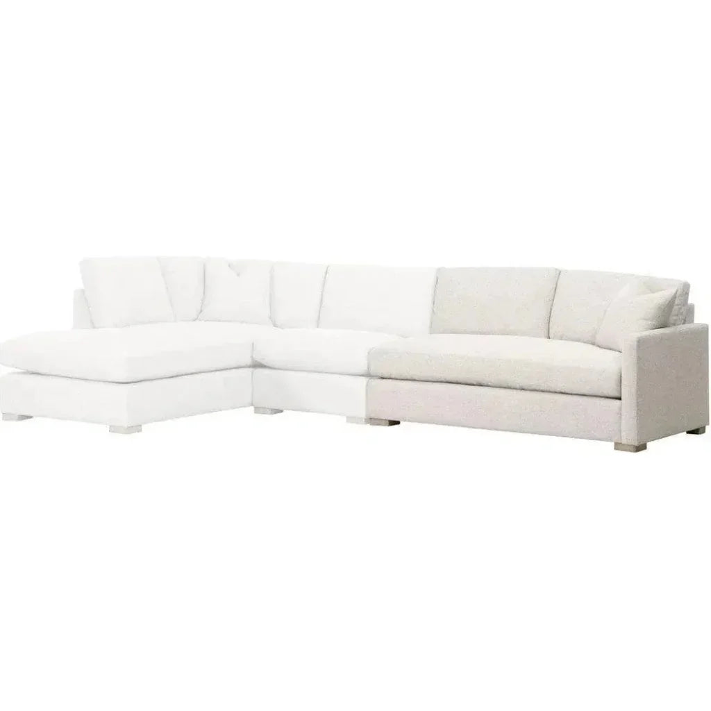 Clara Modular 2-Seat Right Slim Arm Sofa-Modular Components-Essentials For Living-LOOMLAN