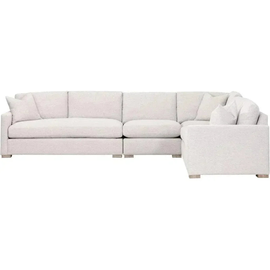 Clara Modular Corner Chair Performance Feather Fill-Modular Components-Essentials For Living-LOOMLAN