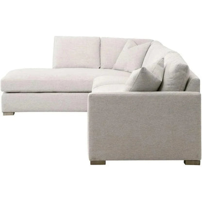 Clara Modular Left-Facing Chaise Performance Feather-Modular Components-Essentials For Living-LOOMLAN