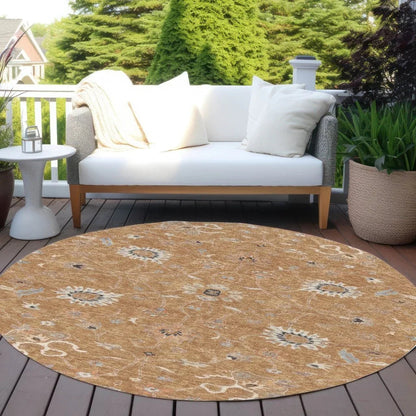 Clara Orange Washable Indoor - Outdoor Rug - LOOMLAN - LOOMLAN Rugs - Outdoor Rugs