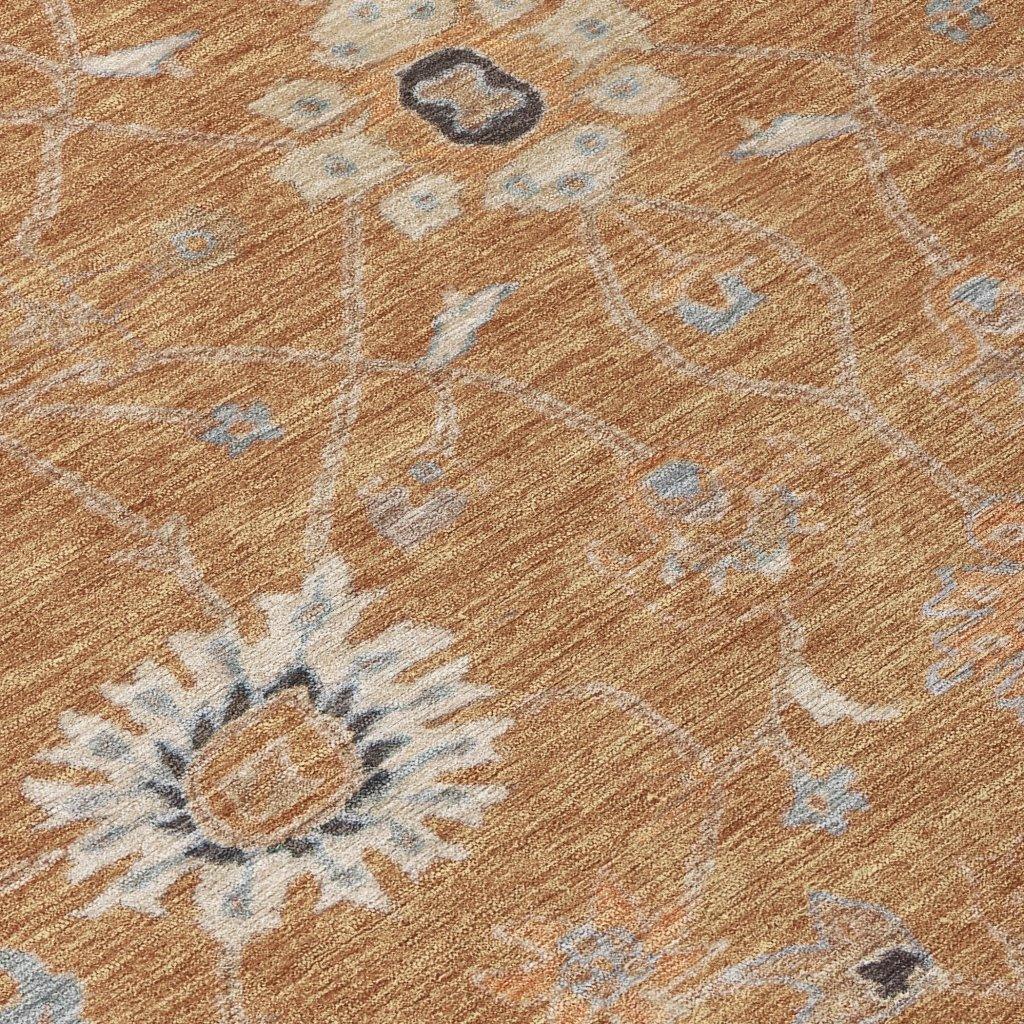 Clara Orange Washable Indoor - Outdoor Rug - LOOMLAN - LOOMLAN Rugs - Outdoor Rugs