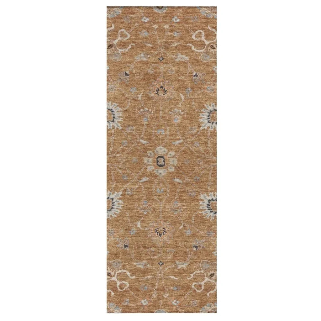 Clara Orange Washable Indoor - Outdoor Rug - LOOMLAN - LOOMLAN Rugs - Outdoor Rugs
