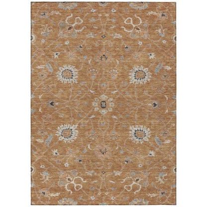 Clara Orange Washable Indoor - Outdoor Rug - LOOMLAN - LOOMLAN Rugs - Outdoor Rugs