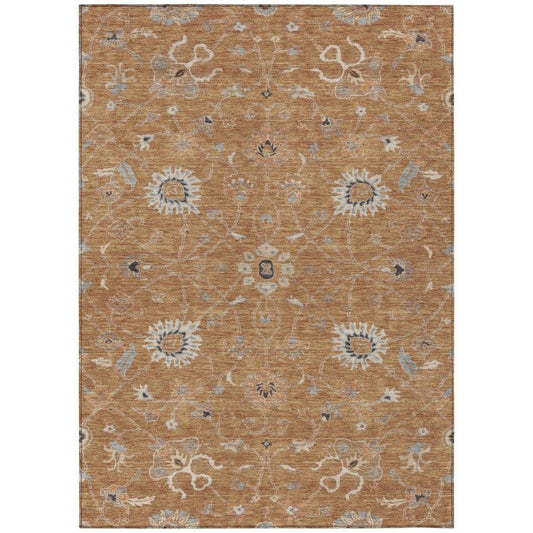 Clara Orange Washable Indoor - Outdoor Rug - LOOMLAN - LOOMLAN Rugs - Outdoor Rugs
