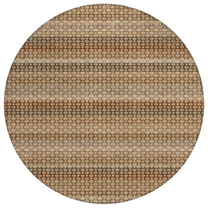 Clarene Brown Washable Indoor - Outdoor Rug - LOOMLAN - LOOMLAN Rugs - Outdoor Rugs