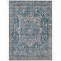 Clarina Blue Washable Indoor - Outdoor Rug - LOOMLAN - LOOMLAN Rugs - Outdoor Rugs