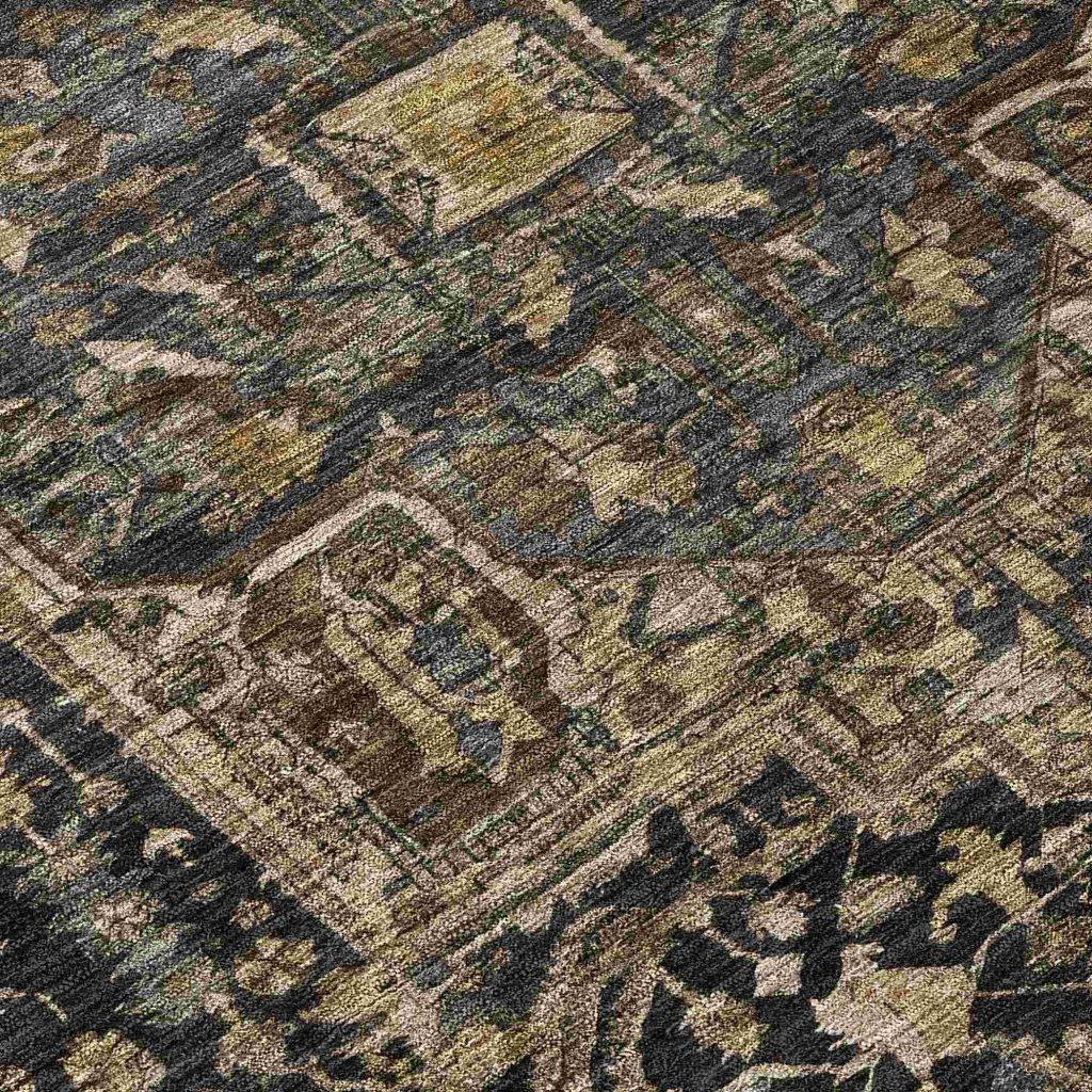 Clarina Brown Washable Indoor - Outdoor Rug - LOOMLAN - LOOMLAN Rugs - Outdoor Rugs