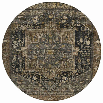 Clarina Brown Washable Indoor - Outdoor Rug - LOOMLAN - LOOMLAN Rugs - Outdoor Rugs