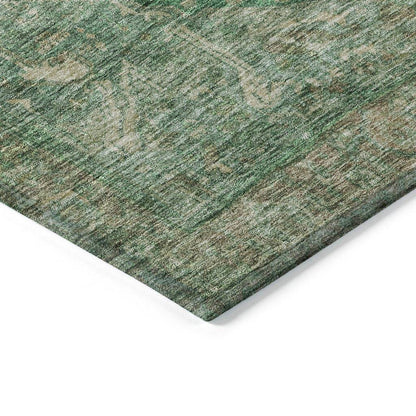 Clarina Emerald Washable Indoor - Outdoor Rug - LOOMLAN - LOOMLAN Rugs - Outdoor Rugs