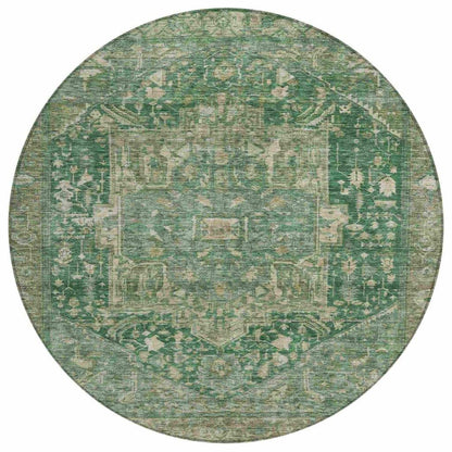 Clarina Emerald Washable Indoor - Outdoor Rug - LOOMLAN - LOOMLAN Rugs - Outdoor Rugs
