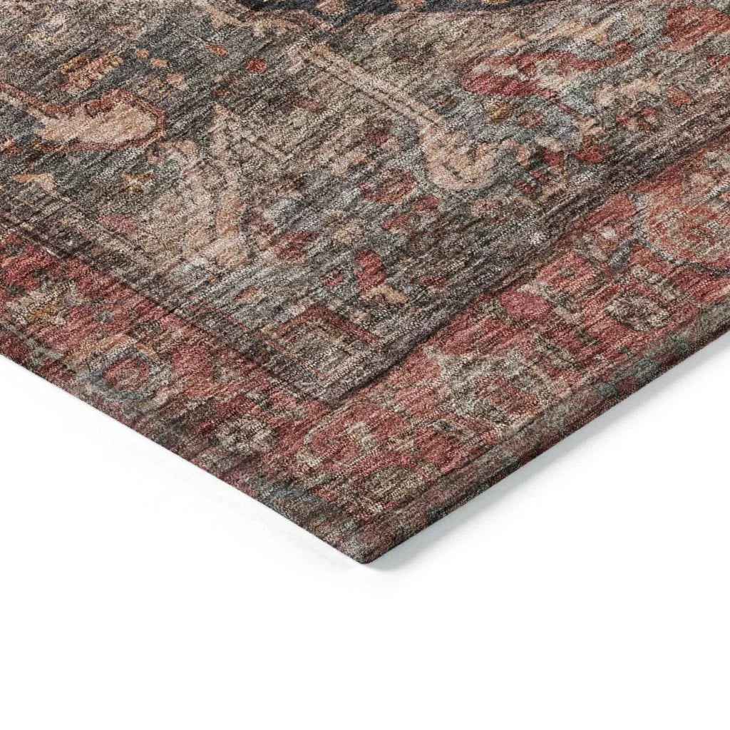 Clarina Gray Washable Indoor - Outdoor Rug - LOOMLAN - LOOMLAN Rugs - Outdoor Rugs