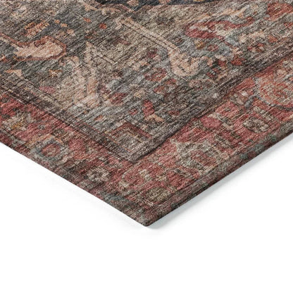 Clarina Gray Washable Indoor - Outdoor Rug - LOOMLAN - LOOMLAN Rugs - Outdoor Rugs