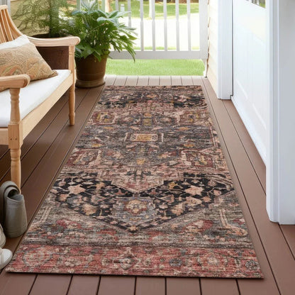 Clarina Gray Washable Indoor - Outdoor Rug - LOOMLAN - LOOMLAN Rugs - Outdoor Rugs