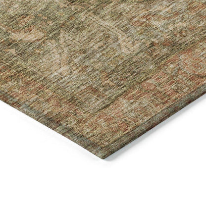 Clarina Green Washable Indoor - Outdoor Rug - LOOMLAN - LOOMLAN Rugs - Outdoor Rugs