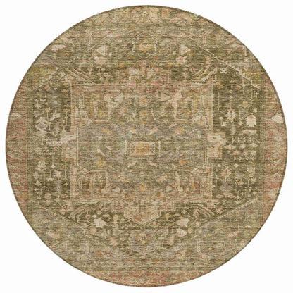 Clarina Green Washable Indoor - Outdoor Rug - LOOMLAN - LOOMLAN Rugs - Outdoor Rugs
