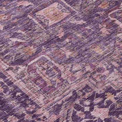 Clarina Purple Washable Indoor - Outdoor Rug - LOOMLAN - LOOMLAN Rugs - Outdoor Rugs